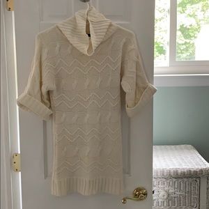 Cowell neck tunic sweater
